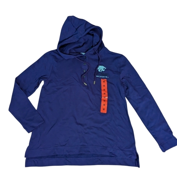 Kansas State KSU purple Pride knit hoodie by Champion NWT Sz M - Picture 1 of 6